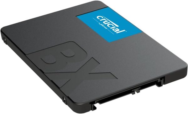 Crucial BX500 SATA SSD 500GB, SSD Interno 2,5", Fino a 540MB/s, Compatibile con Notebook e PC Desktop, 3D NAND, Accelerazione dinamica di scrittura, Hard Disk SSD Interno